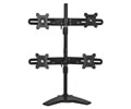 Planar Quad Monitor Stand - Up to 26.5lb - Up to 24" LCD Monitor