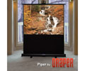 Draper 84IN DIAGONAL PIPER PORTABLE PROJECTION SCREEN NTSC MATT WHITE